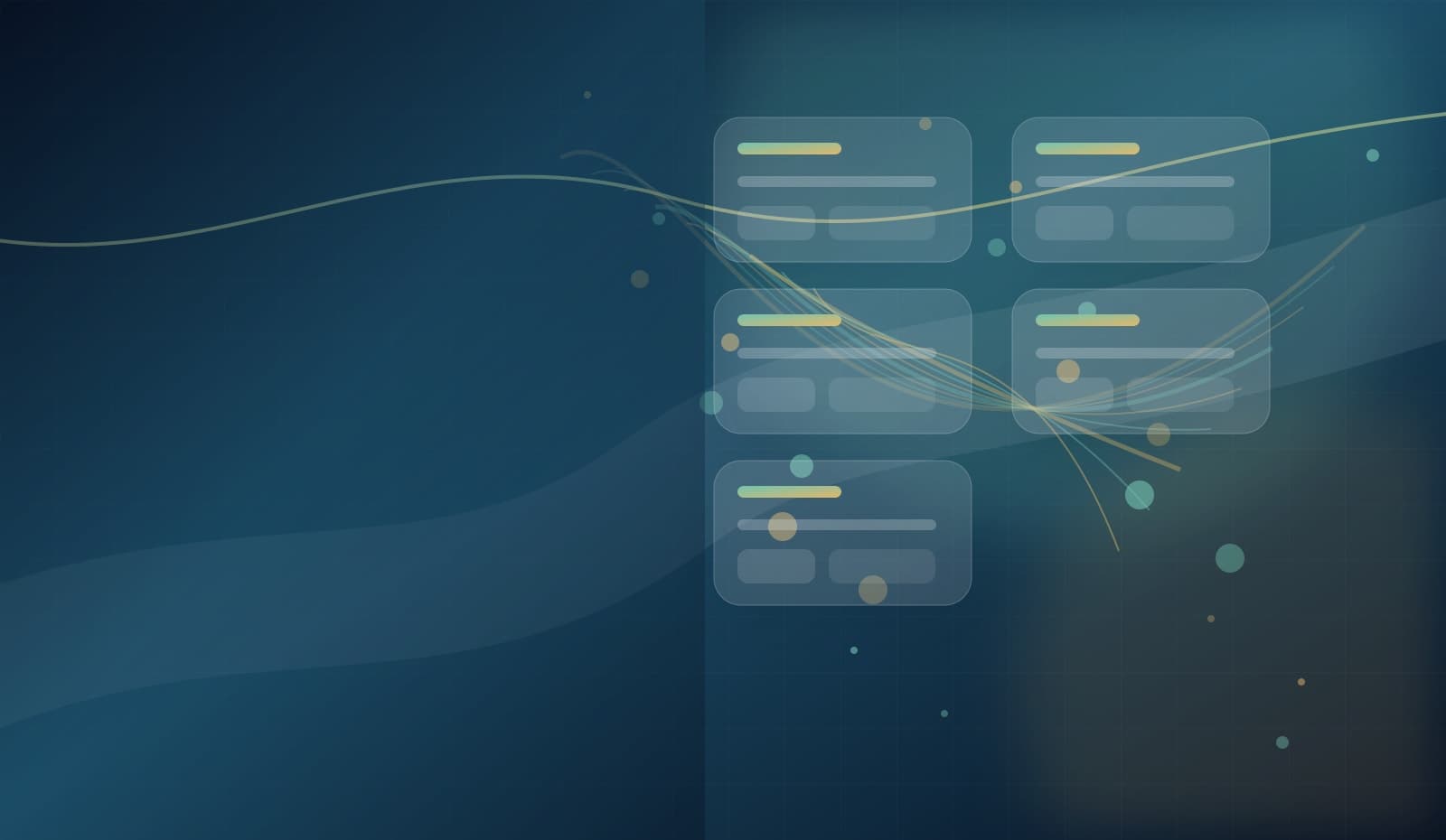 Abstract brand system visual for growth organization project hero