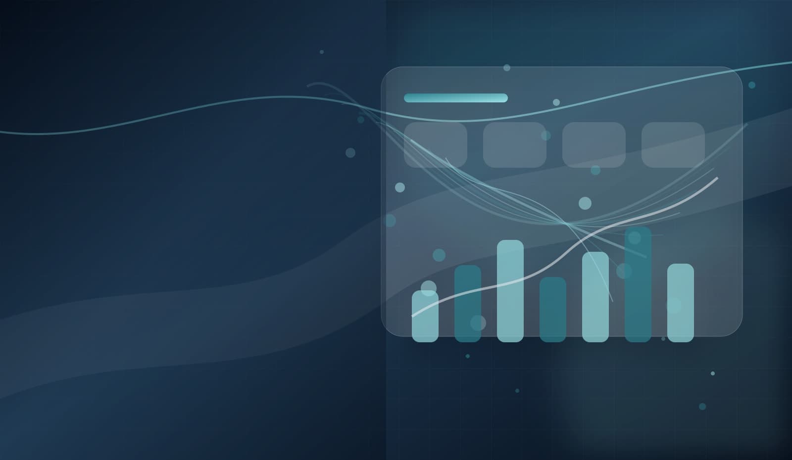 Abstract analytics operations visual for the vehicle scrappage project hero