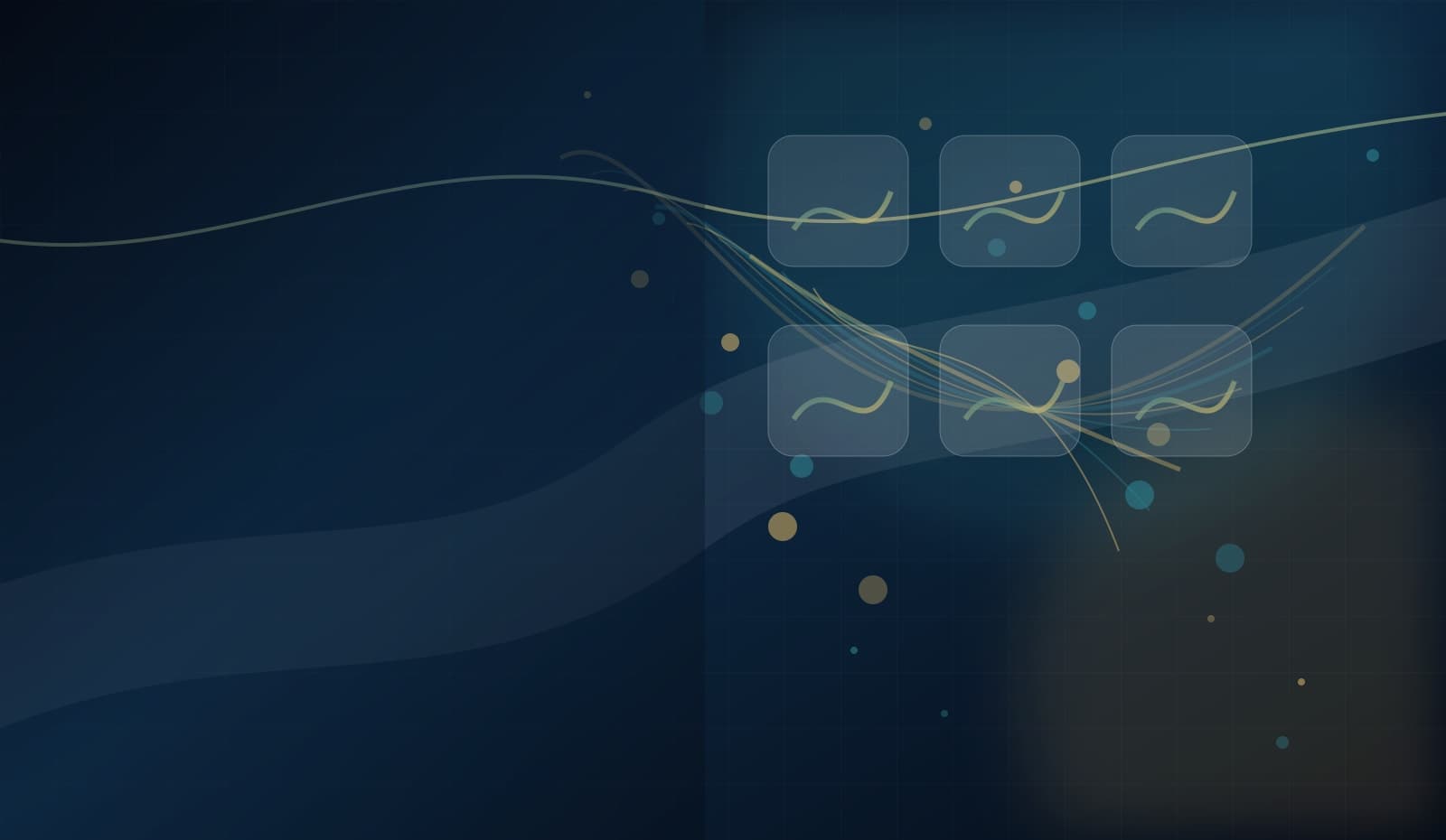 Abstract portfolio constellation visual for the portfolio listing page hero