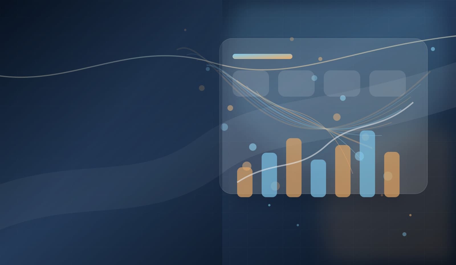 Abstract CRM pipeline visual for the power electronics project hero