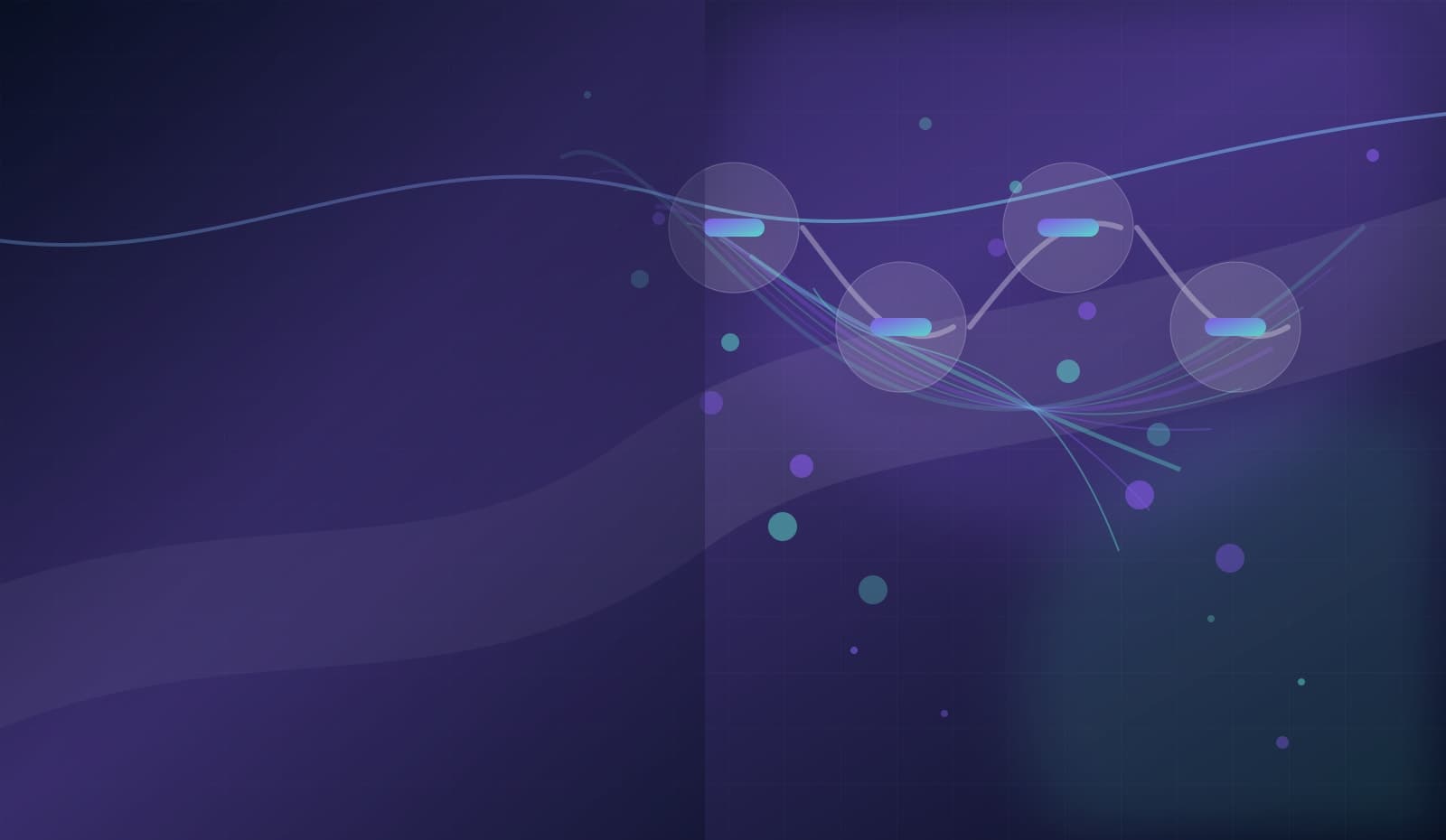 Abstract app provisioning pipeline visual for the Epic Wings Digital project hero